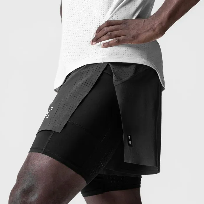 Shorts Men ASRV Aerotex 4034 High Split Liner Short Space Grey