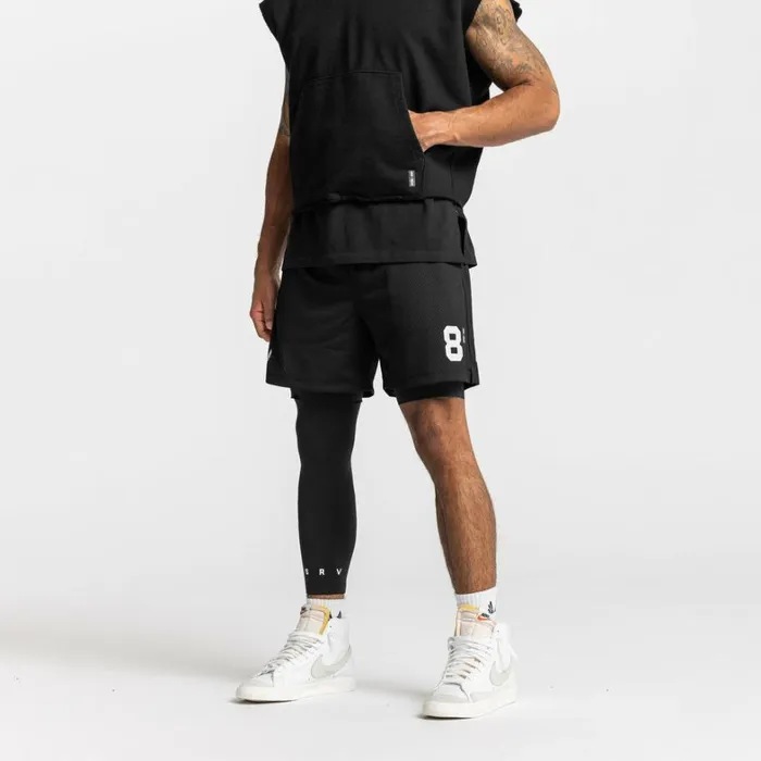 Shorts Men ASRV SilverPlus Mesh Rec Liner Short Blackblack