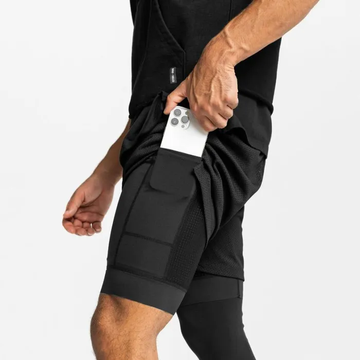 Shorts Men ASRV SilverPlus Mesh Rec Liner Short Blackblack