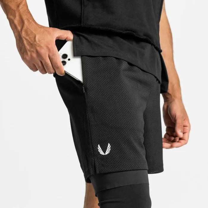 Shorts Men ASRV SilverPlus Mesh Rec Liner Short Blackblack