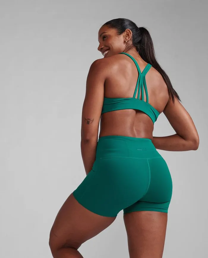 Shorts Womens 2XU Form HiRise Compression 4034 Shorts Forest Green
