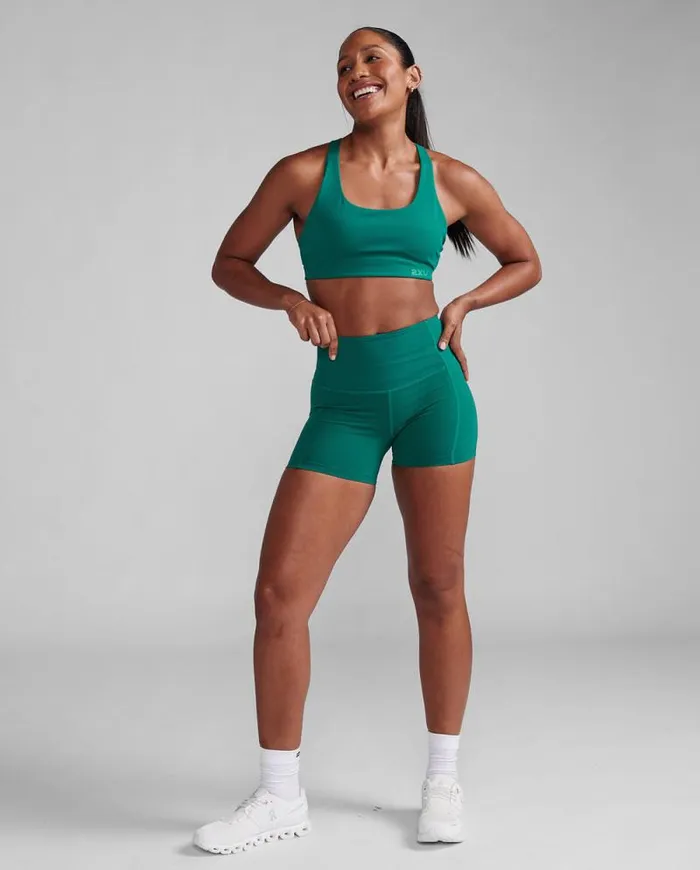 Shorts Womens 2XU Form HiRise Compression 4034 Shorts Forest Green