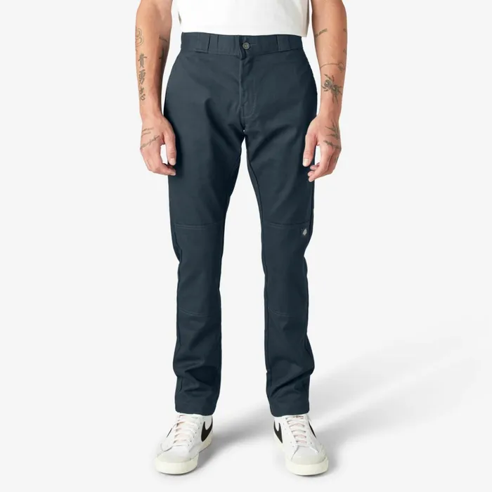 Skinny Fit Double Knee Work Pants Dark Navy Dark Navy dn Men Dickies Double Knee Skinny Fit Double Knee Work Pants Dark Navy Dark Navy dn Men Dickies Double Knee