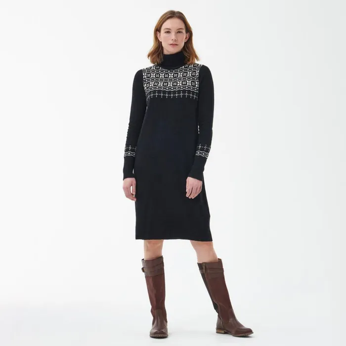 Skirts and Dresses Women Orvis Barbour Herring Knit Dress Black