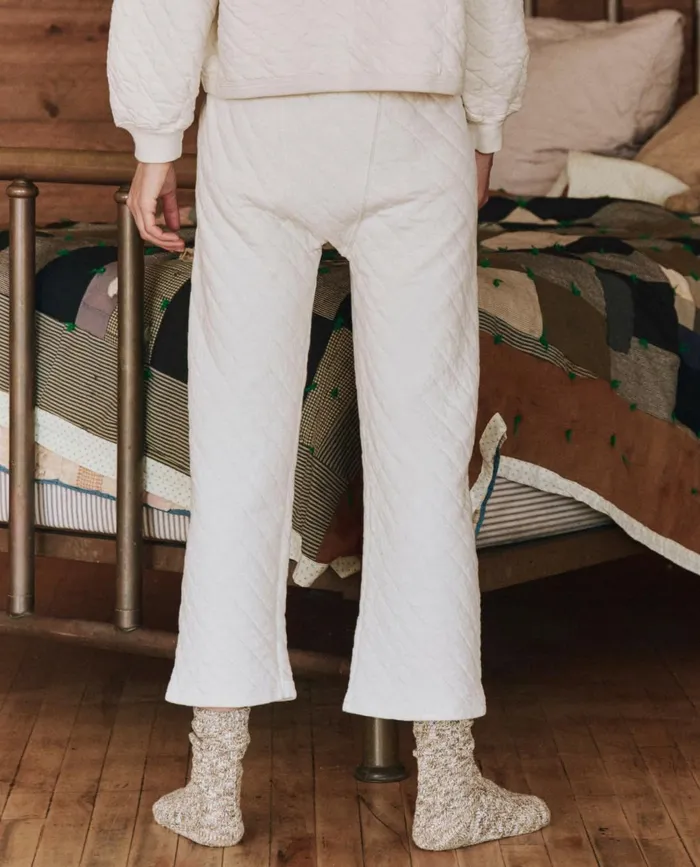 Sleep Bottoms Women The Great The Quilted Pajama Pant Washed White Sleep Bottoms Women The Great The Quilted Pajama Pant Washed White