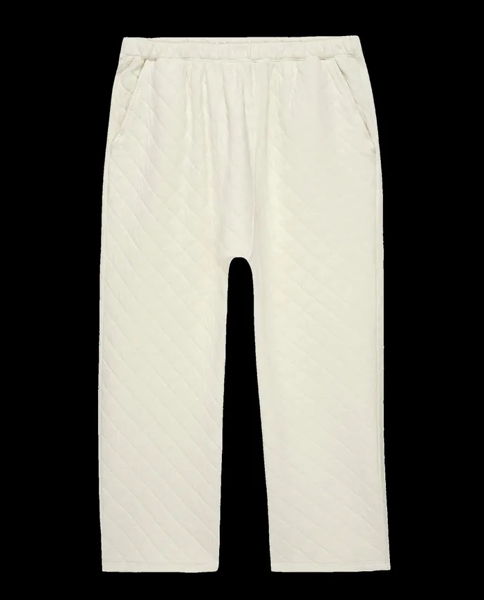 Sleep Bottoms Women The Great The Quilted Pajama Pant Washed White Sleep Bottoms Women The Great The Quilted Pajama Pant Washed White