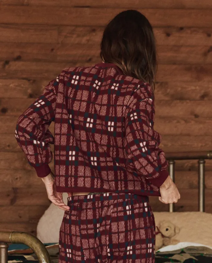 Sleep Tops Women The Great The Plush Fleece Henley Sleep Sweatshirt Fireside Plaid Sleep Tops Women The Great The Plush Fleece Henley Sleep Sweatshirt Fireside Plaid