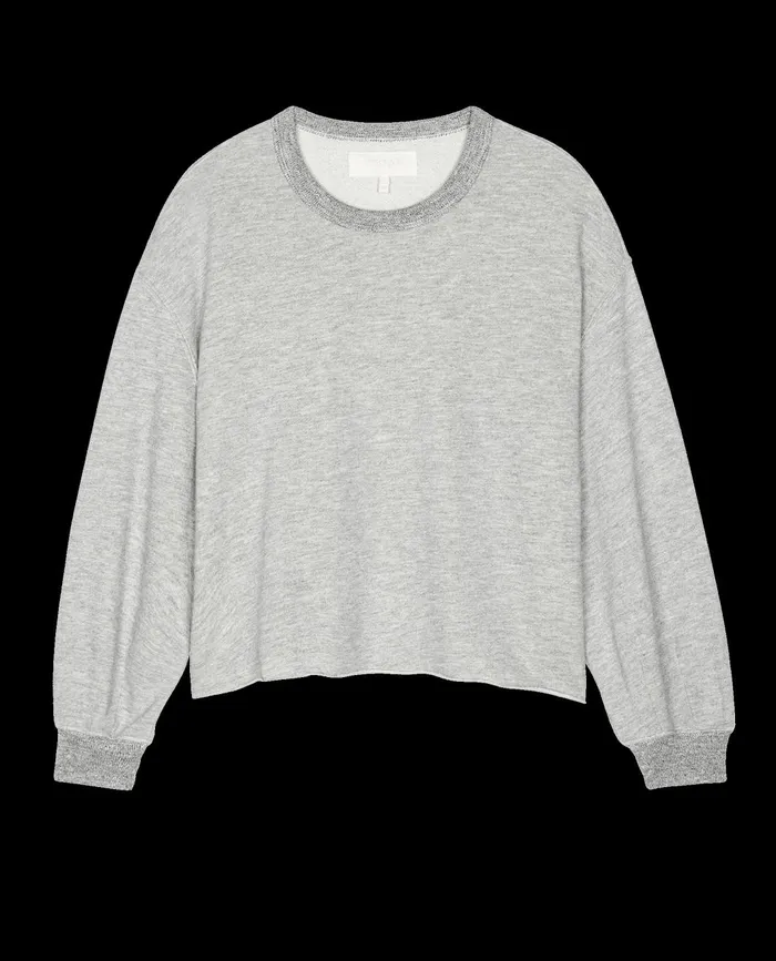 Sleep Tops Women The Great The Sleep Cut Off Sweatshirt Light Heather Grey Sleep Tops Women The Great The Sleep Cut Off Sweatshirt Light Heather Grey