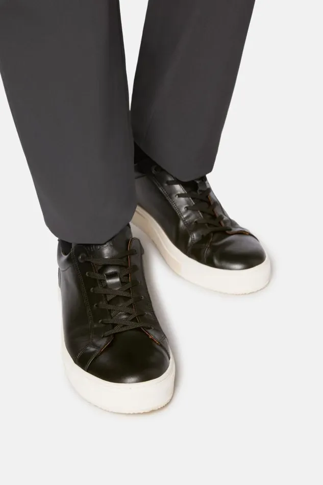 Sneakers Men Boggi Milano Black Leather Trainers Black Sneakers Men Boggi Milano Black Leather Trainers Black