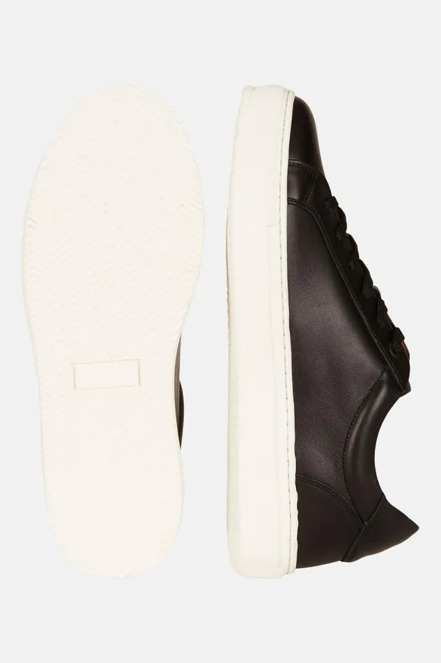 Sneakers Men Boggi Milano Black Leather Trainers Black Sneakers Men Boggi Milano Black Leather Trainers Black