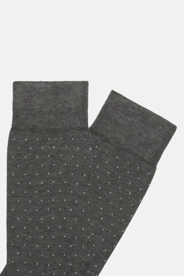 Socks Men Boggi Milano Pinpoint Cotton Blend Socks Dark Grey Socks Men Boggi Milano Pinpoint Cotton Blend Socks Dark Grey