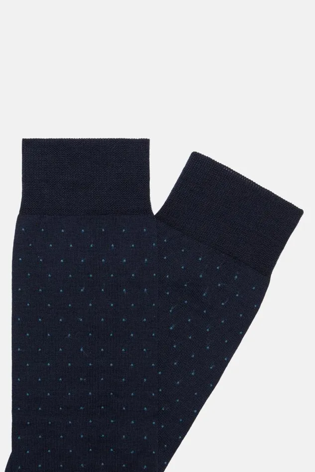 Socks Men Boggi Milano Pinpoint Cotton Blend Socks Navy Blue Socks Men Boggi Milano Pinpoint Cotton Blend Socks Navy Blue