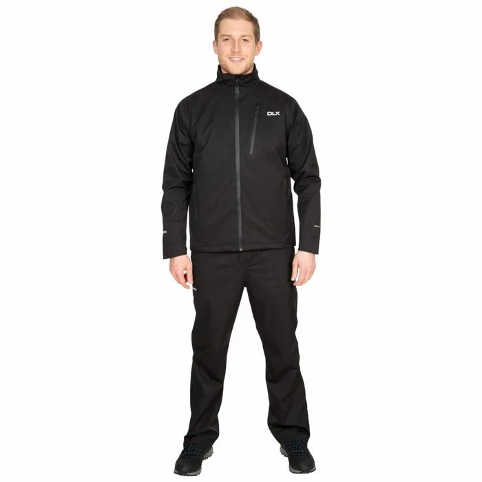 Stableford DLX Waterproof Jacket Black Men Trespass Waterproof Jackets