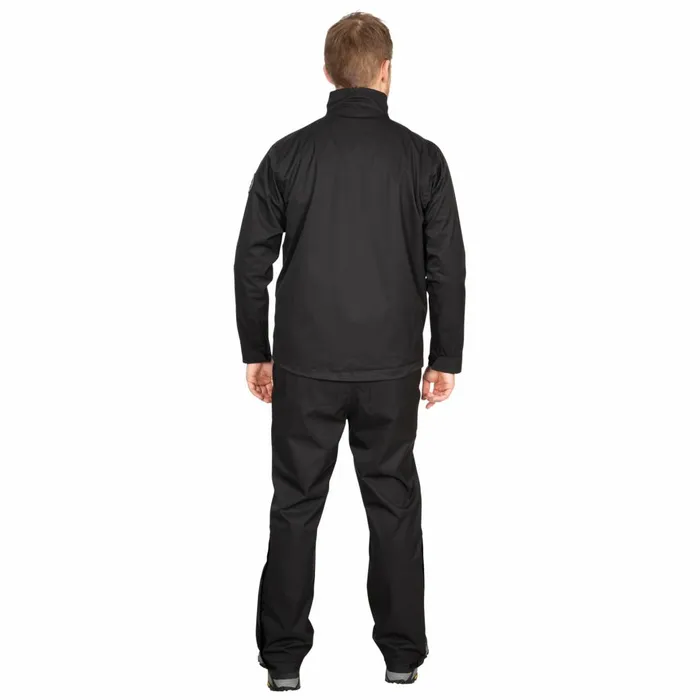 Stableford DLX Waterproof Jacket Black Men Trespass Waterproof Jackets