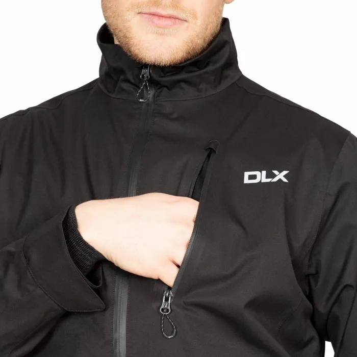 Stableford DLX Waterproof Jacket Black Men Trespass Waterproof Jackets