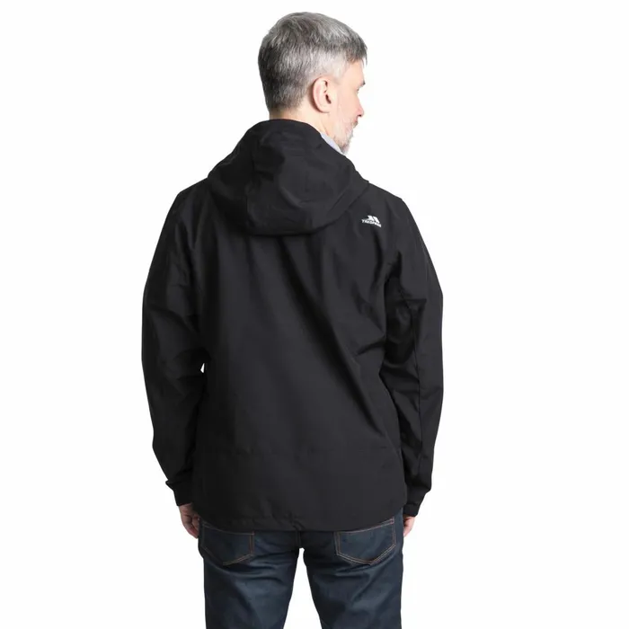 Stanford Hooded Softshell Jacket Black Men Trespass Softshell Jackets