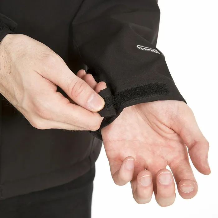 Stanford Hooded Softshell Jacket Black Men Trespass Softshell Jackets
