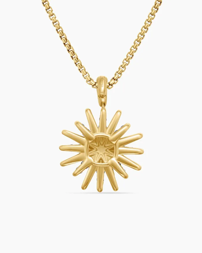 Starburst Pendant Necklace In 18K Yellow Gold With Diamonds 20mm Women David Yurman Pendant Starburst Pendant Necklace In 18K Yellow Gold With Diamonds 20mm Women David Yurman Pendant