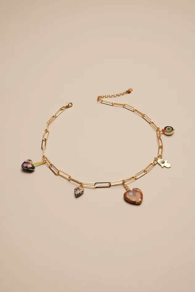 Statement Charm Necklace Gold Women Lucky Brand Jewelry