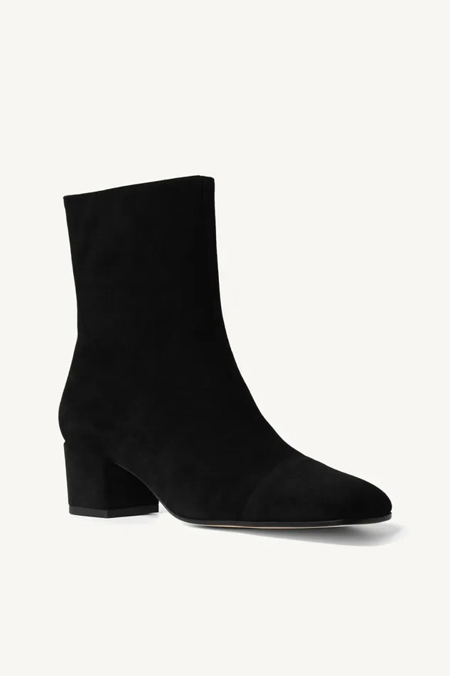 STAUD AIMEE SHORT BOOT Black Suede Women Boots STAUD AIMEE SHORT BOOT Black Suede Women Boots