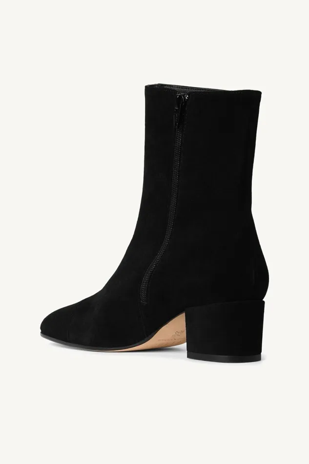 STAUD AIMEE SHORT BOOT Black Suede Women Boots STAUD AIMEE SHORT BOOT Black Suede Women Boots