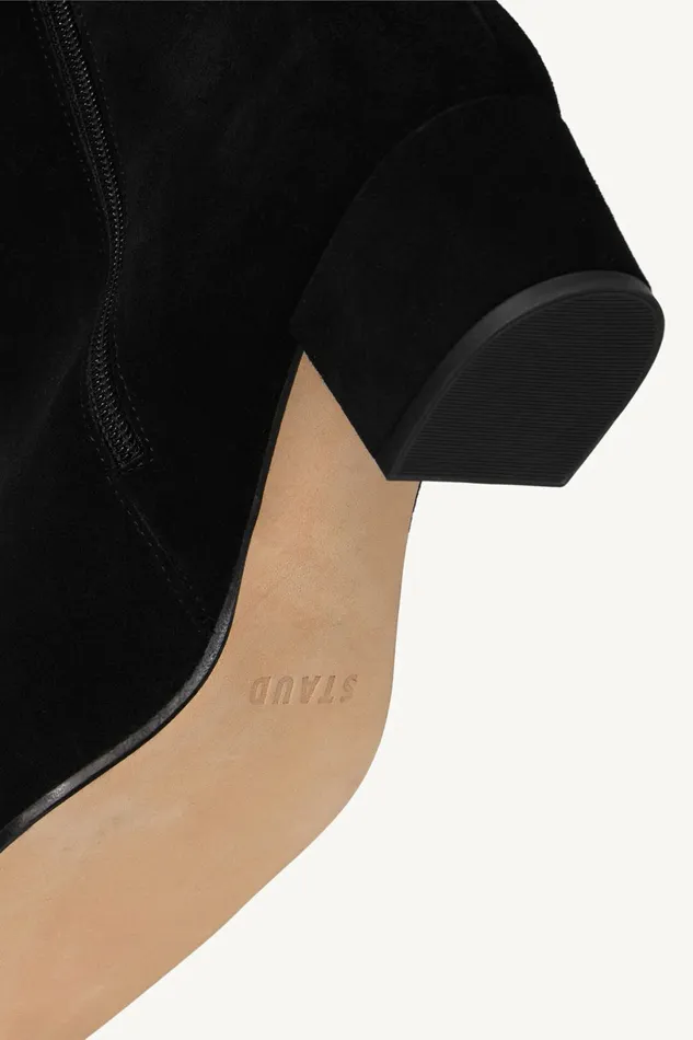 STAUD AIMEE SHORT BOOT Black Suede Women Boots STAUD AIMEE SHORT BOOT Black Suede Women Boots