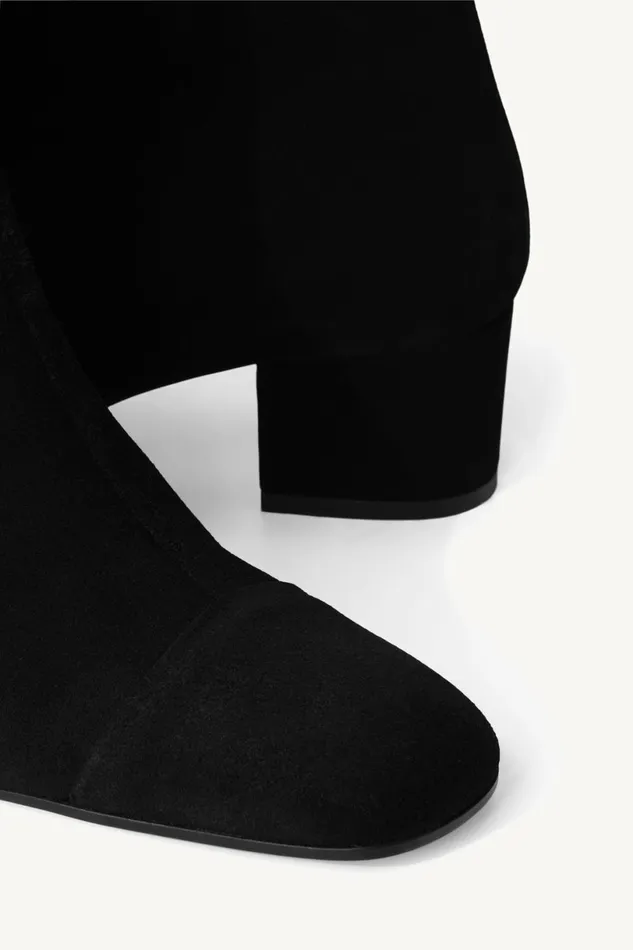 STAUD AIMEE SHORT BOOT Black Suede Women Boots STAUD AIMEE SHORT BOOT Black Suede Women Boots
