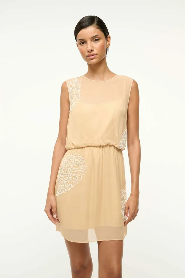 STAUD AMELIE DRESS Sandy Palm Women Dresses