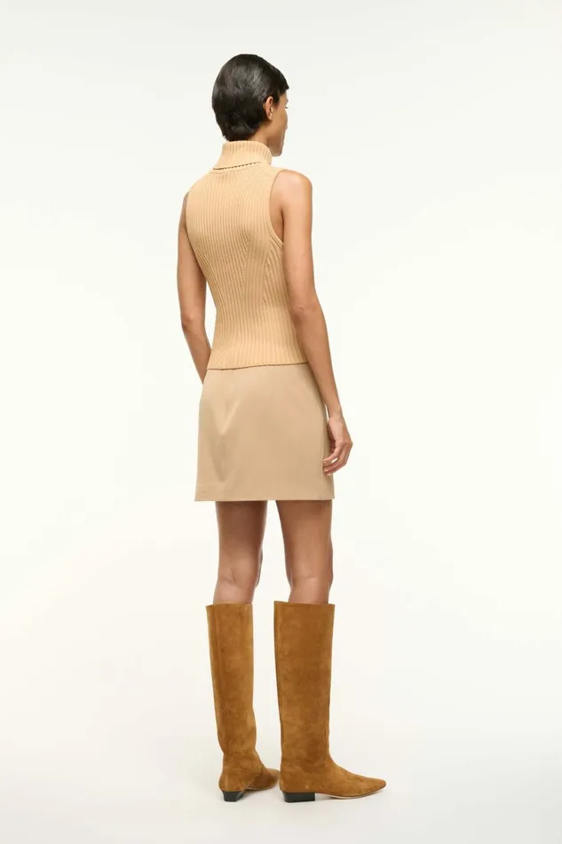 STAUD CALLUM TOP Camel Women Tops