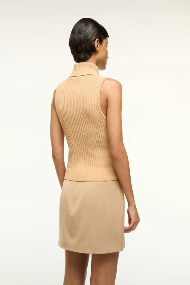 STAUD CALLUM TOP Camel Women Tops