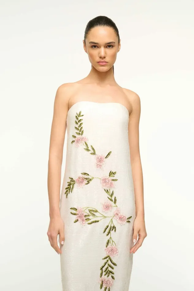 STAUD CASEY DRESS Magnolia Women Dresses STAUD CASEY DRESS Magnolia Women Dresses
