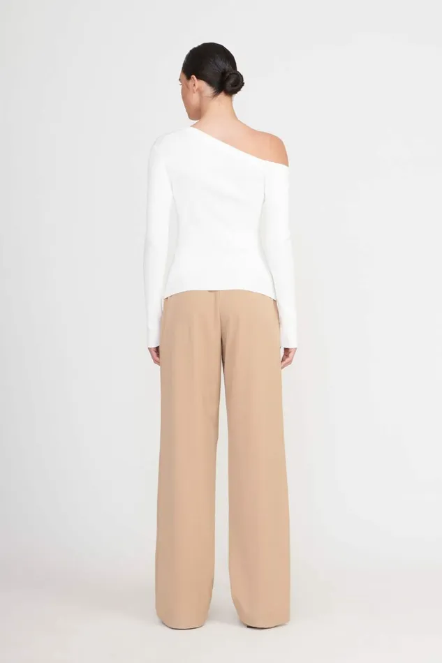 STAUD CRAFTSMAN SWEATER Ivory Women Tops