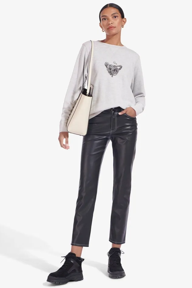 STAUD CUSTOM SHIRLEY LEATHER BAG Cream Women Custom Handbags