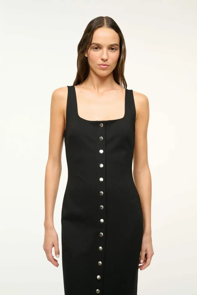 STAUD DOMANI DRESS Black Women Dresses