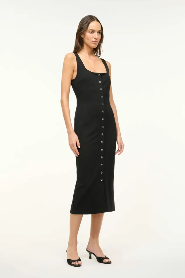 STAUD DOMANI DRESS Black Women Dresses