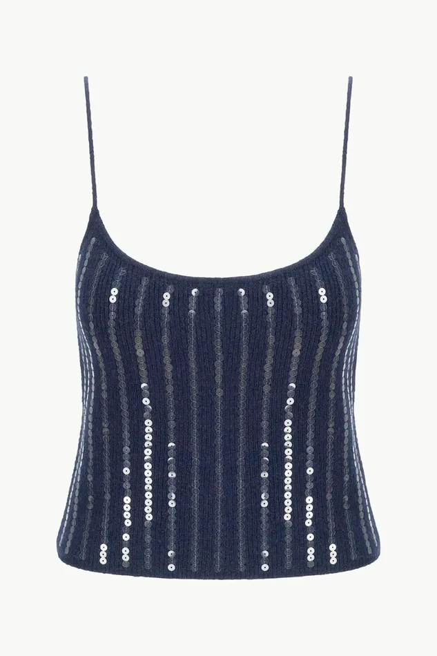 STAUD EMERSON TANK Navy Women Tops