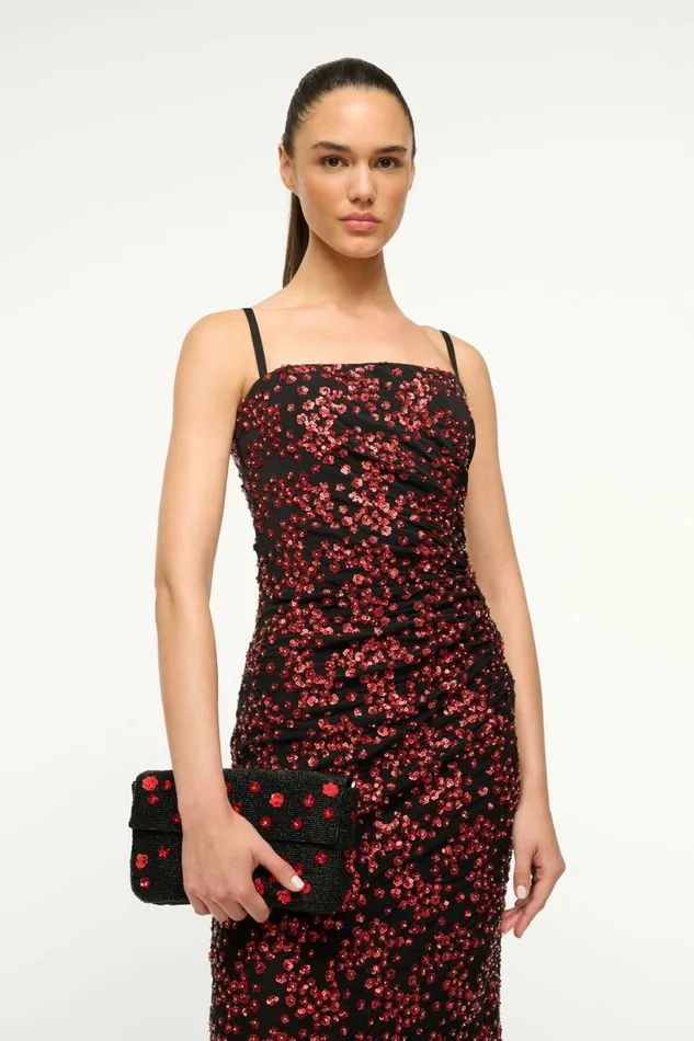 STAUD FLORENTINA DRESS Poppy Women Dresses