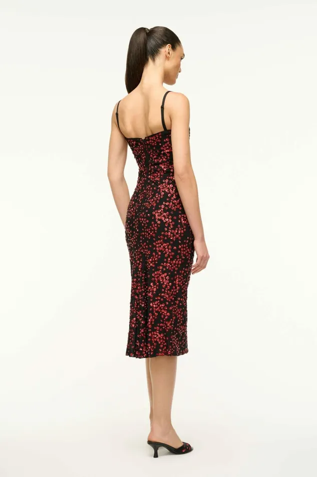 STAUD FLORENTINA DRESS Poppy Women Dresses