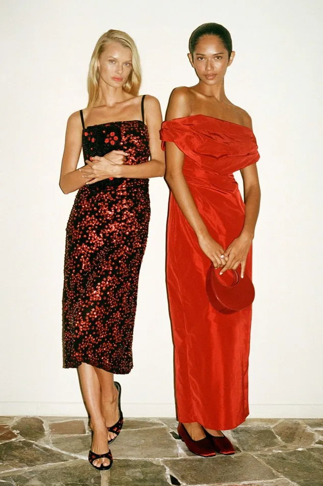STAUD FLORENTINA DRESS Poppy Women Dresses