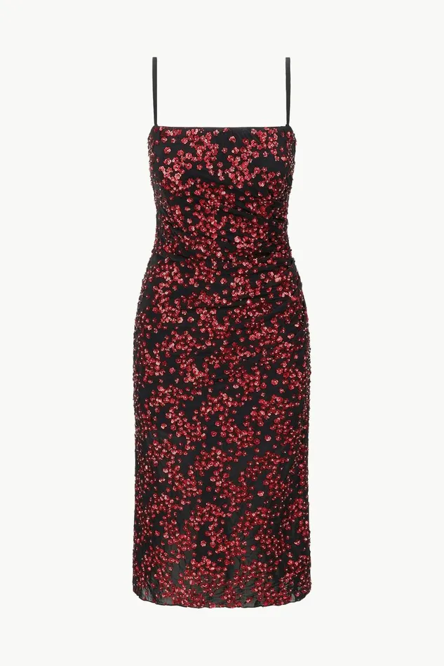 STAUD FLORENTINA DRESS Poppy Women Dresses