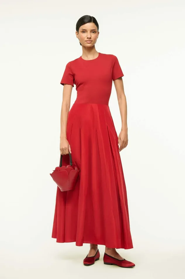 STAUD HOPPER DRESS Rouge Women Dresses
