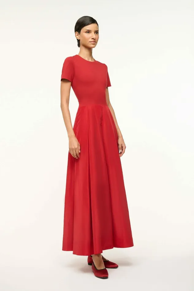 STAUD HOPPER DRESS Rouge Women Dresses