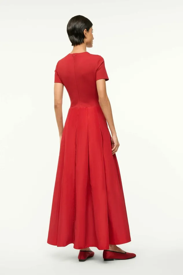 STAUD HOPPER DRESS Rouge Women Dresses