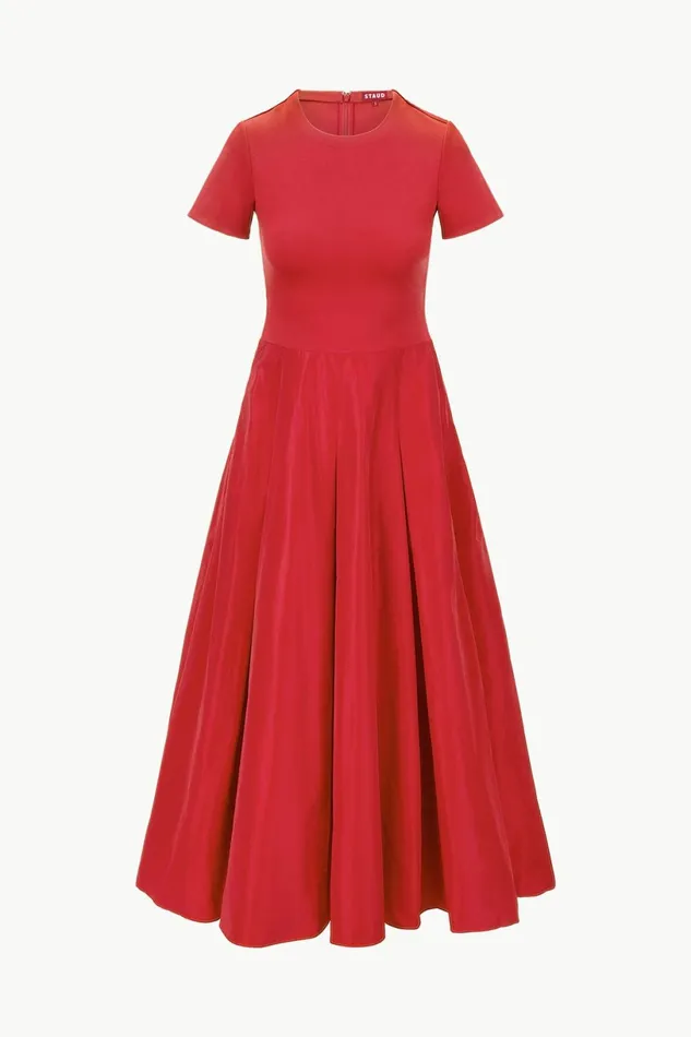 STAUD HOPPER DRESS Rouge Women Dresses