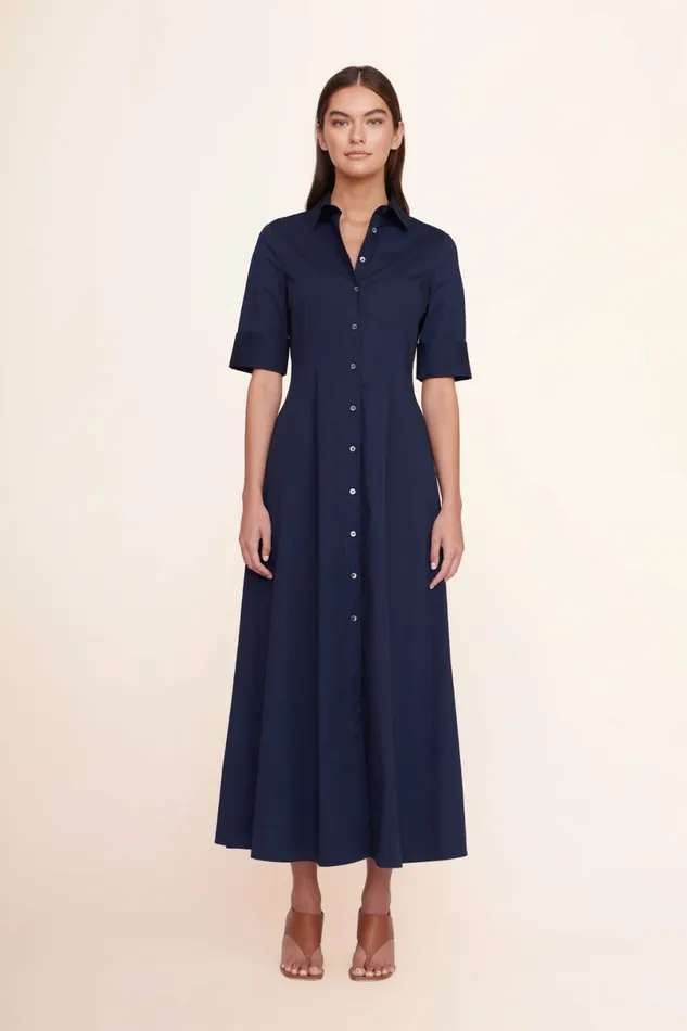 STAUD JOAN MAXI DRESS Navy Women Dresses