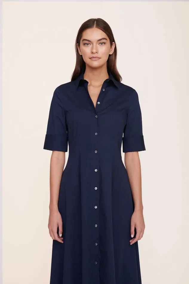 STAUD JOAN MAXI DRESS Navy Women Dresses