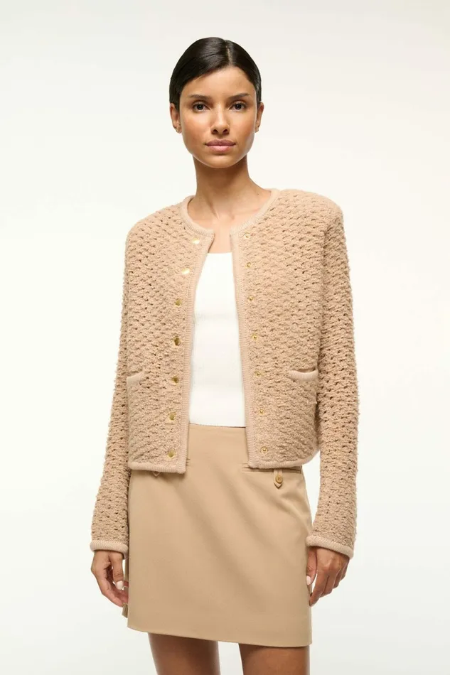 STAUD LISSON JACKET Camel Women Outerwear and Jackets