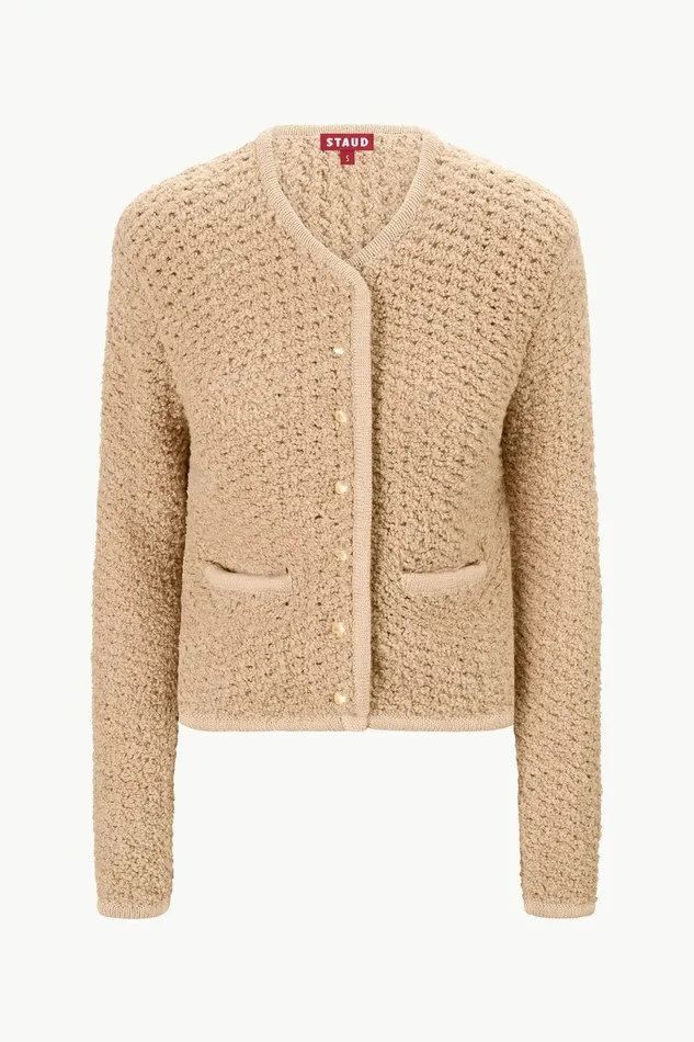 STAUD LISSON JACKET Camel Women Outerwear and Jackets STAUD LISSON JACKET Camel Women Outerwear and Jackets