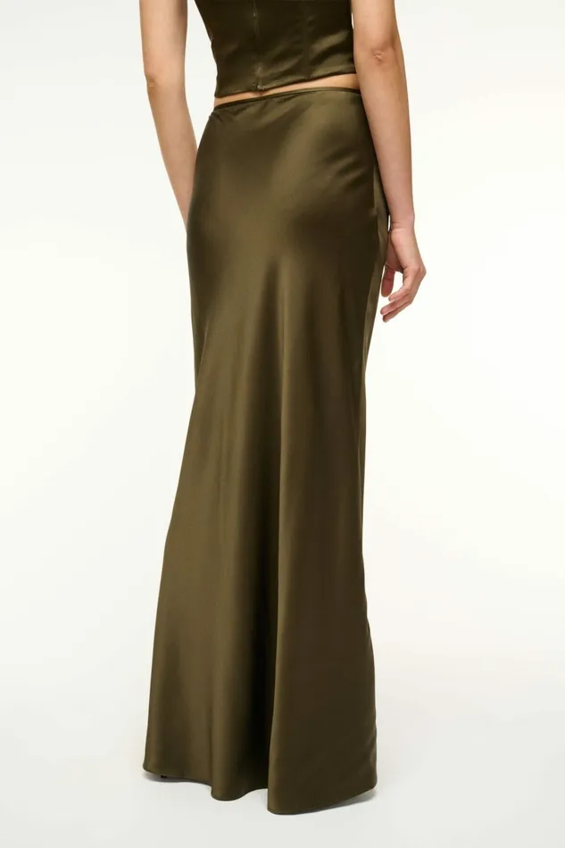 STAUD ODIN SILK SKIRT Woodland Women Skirts