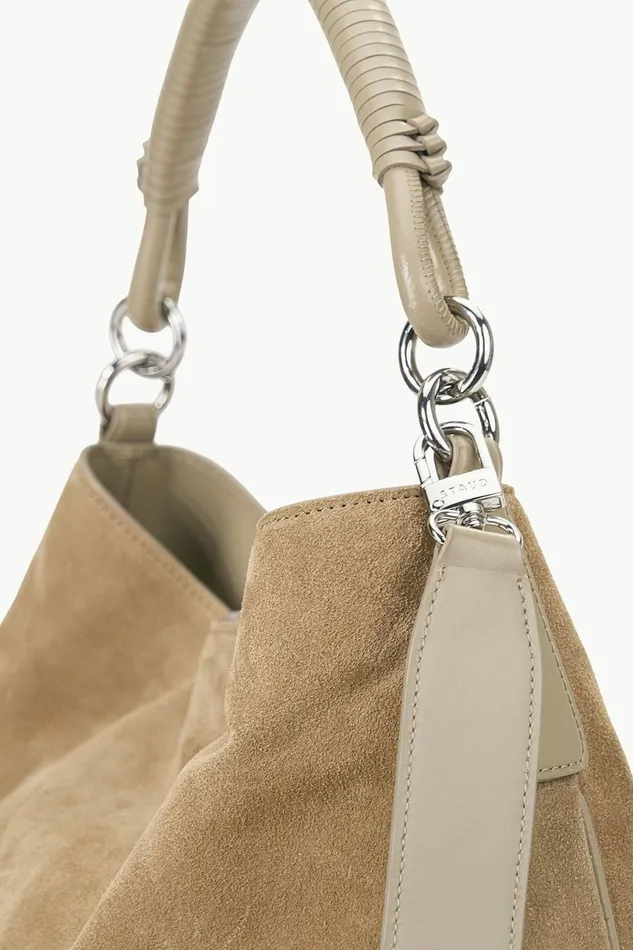 STAUD PERRY BAG Dune Suede Women Shoulder STAUD PERRY BAG Dune Suede Women Shoulder